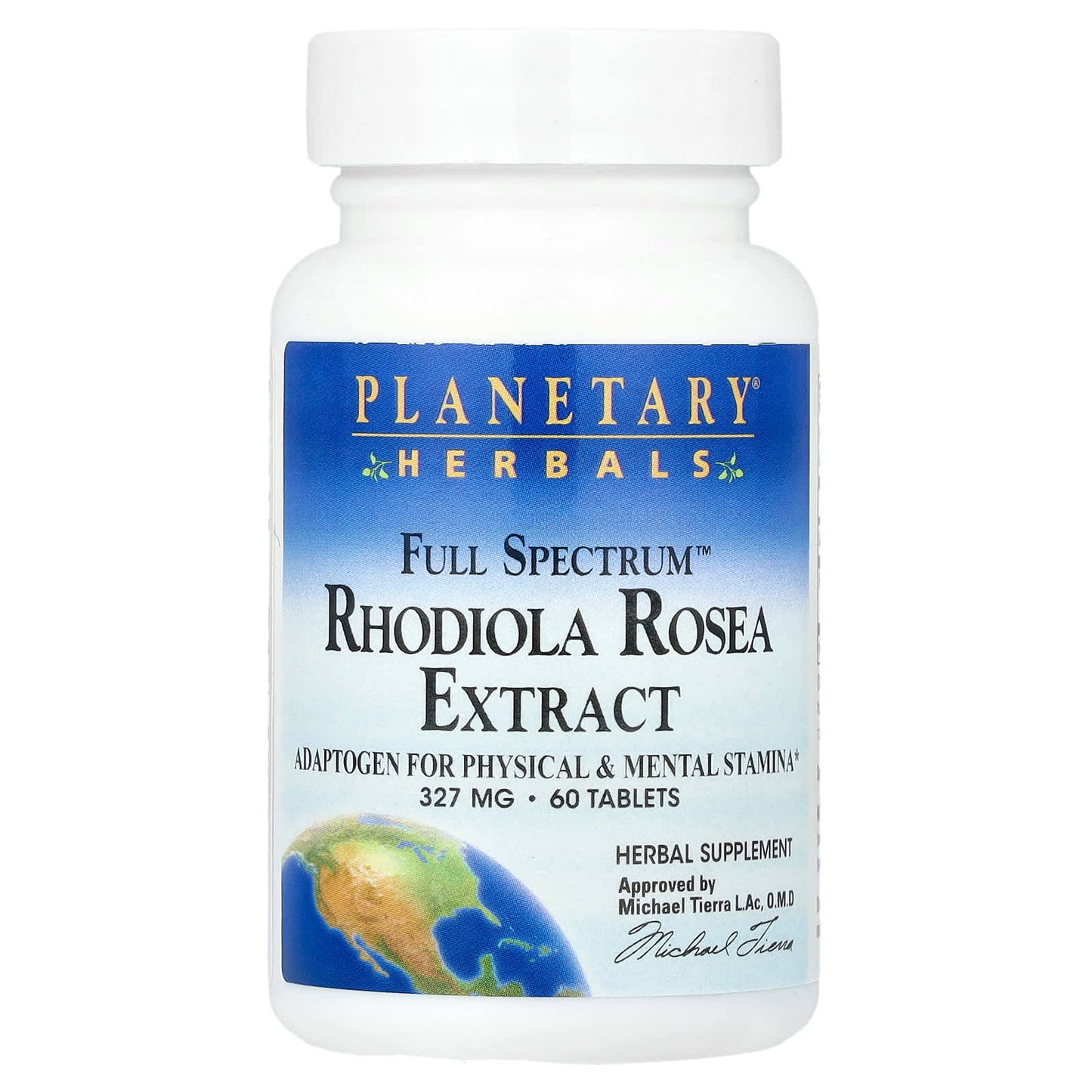 Planetary Herbals, Full Spectrum™ Rhodiola Rosea Extract, 60 Tablets (327 mg Per Tablet) - Image 1