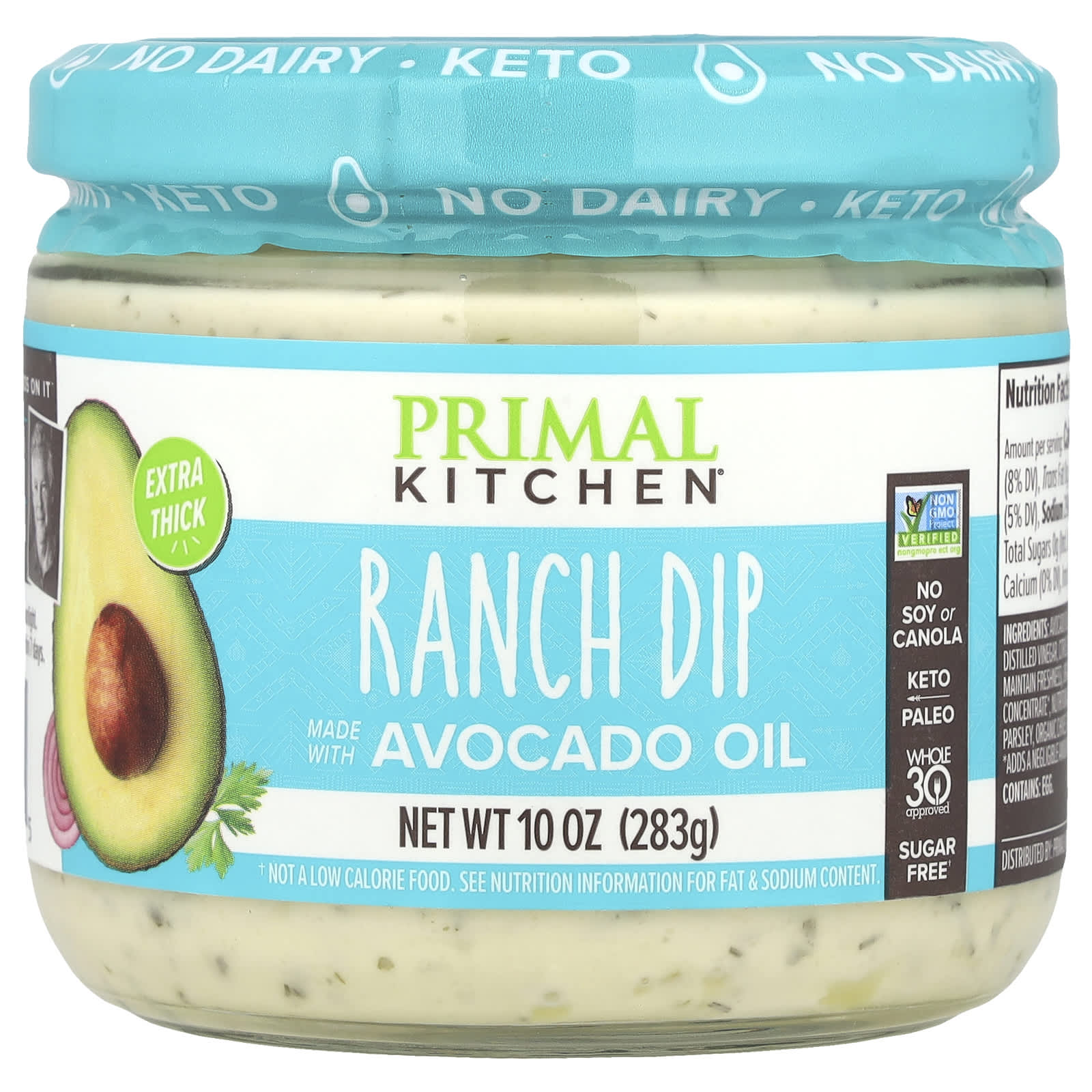 Primal Kitchen, Ranch Dip, Made With Avocado Oil, 10 oz (283 g) - Image 1