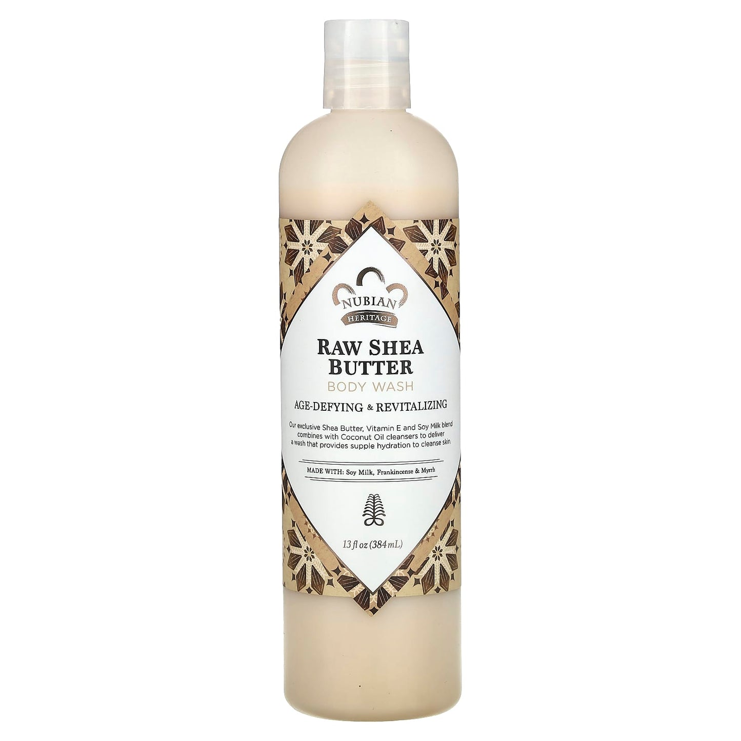 Nubian Heritage, Body Wash, Raw Shea Butter, 13 fl oz (384 ml) - Image 1