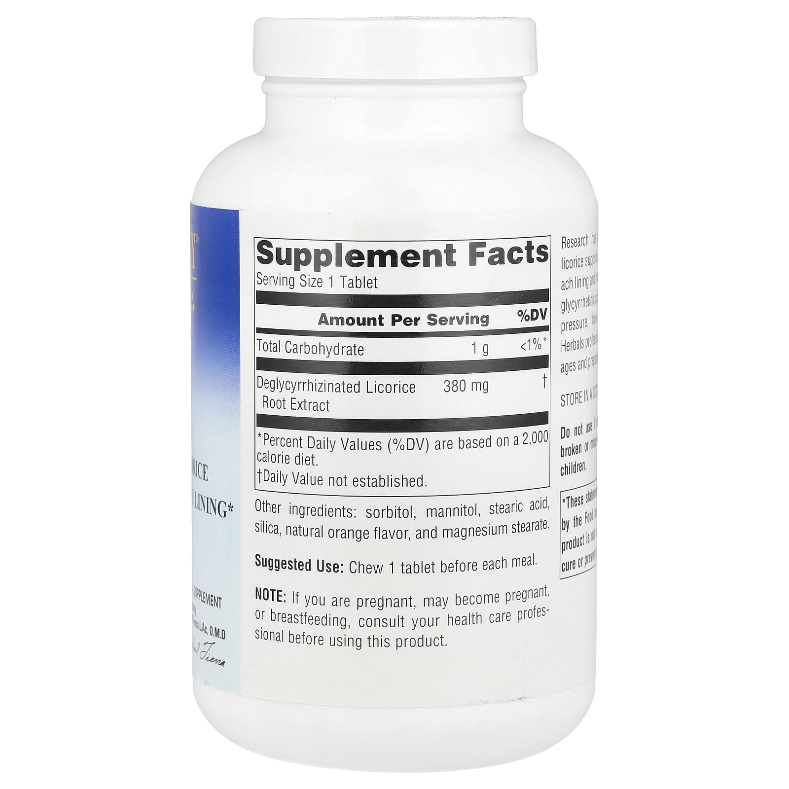 Planetary Herbals, DGL, 380 mg, 200 Chewable Tablets - Image 2
