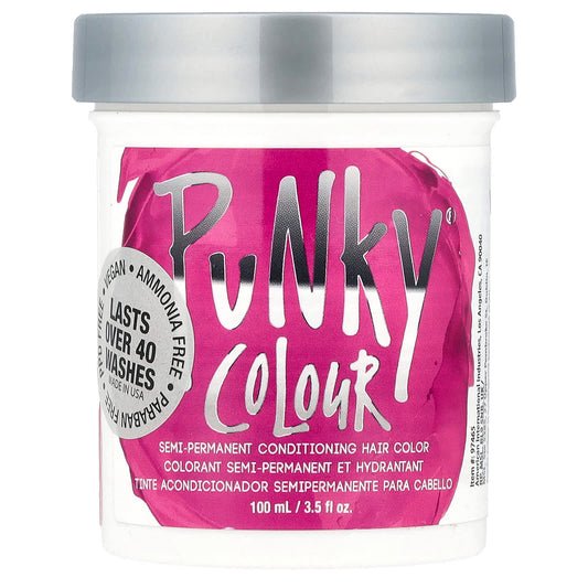 Punky Colour, Semi-Permanent Conditioning Hair Color, Flamingo Pink, 3.5 fl oz (100 ml) - Image 1