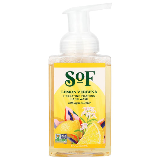 SoF, Hydrating Foaming Hand Wash with Agave Nectar, Lemon Verbena, 8 fl oz (236 ml) - Image 1