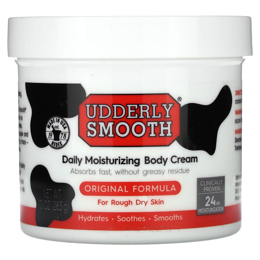 Udderly Smooth, Daily Moisturizing Body Cream, Original Formula, 10 oz (283 g) - Image 1