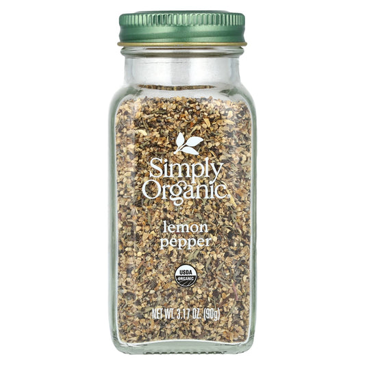 Simply Organic, Lemon Pepper, 3.17 oz (90 g) - Image 1