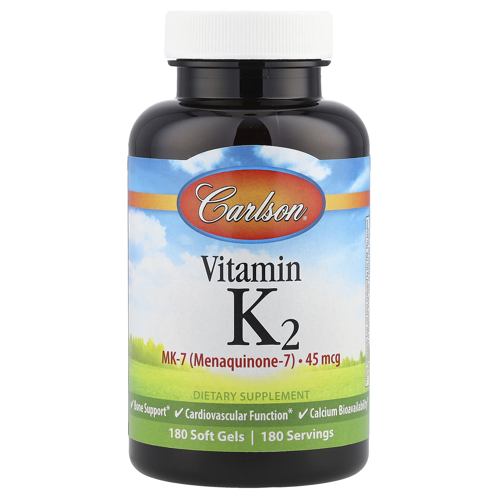 Carlson Vitamin K2 MK-7 - Supports Bone Health & Cardiovascular Function - Image 1