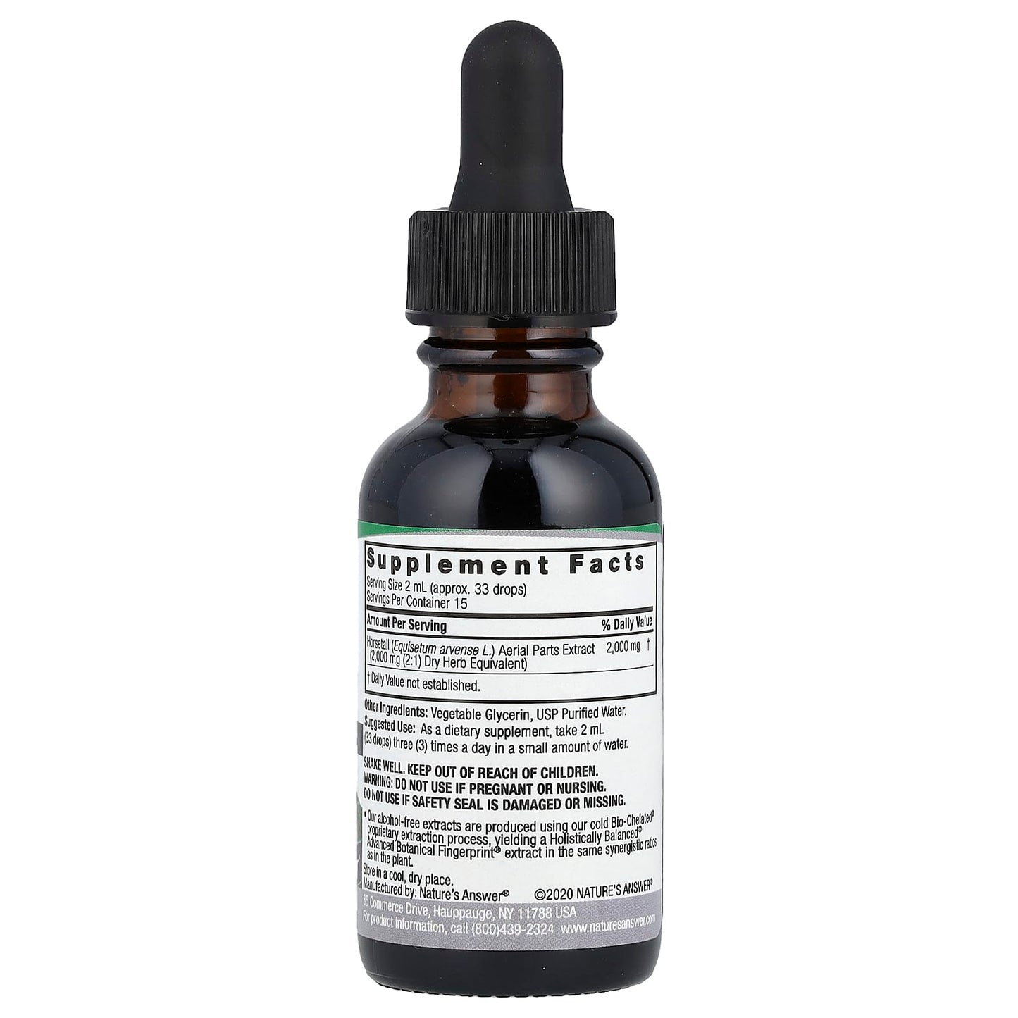 Nature's Answer, Horsetail Extract, Alcohol-Free, 2,000 mg, 1 fl oz (30 ml) - Image 2
