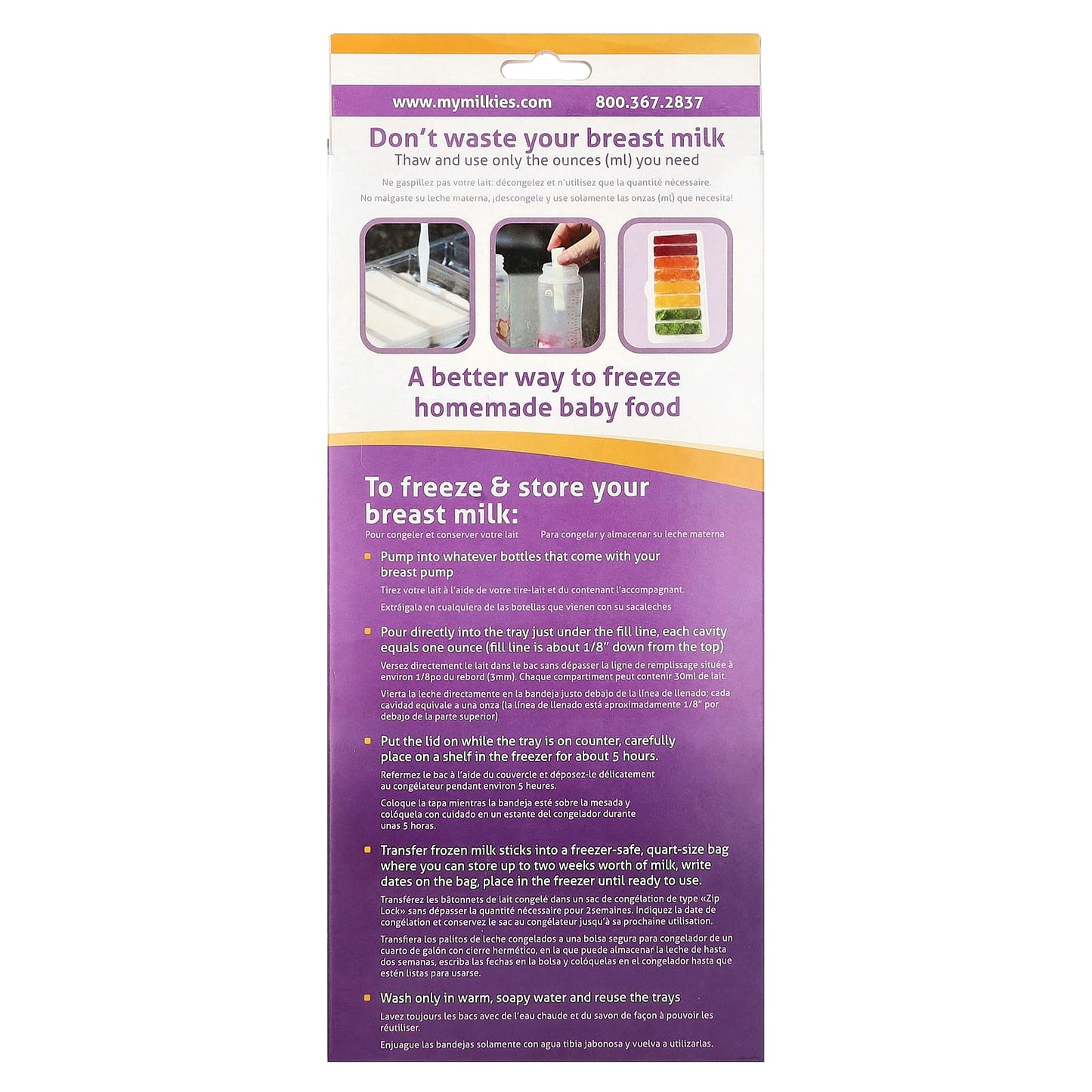 Fairhaven Health Milkies Reusable Breast Milk Freezing Trays - Image 2