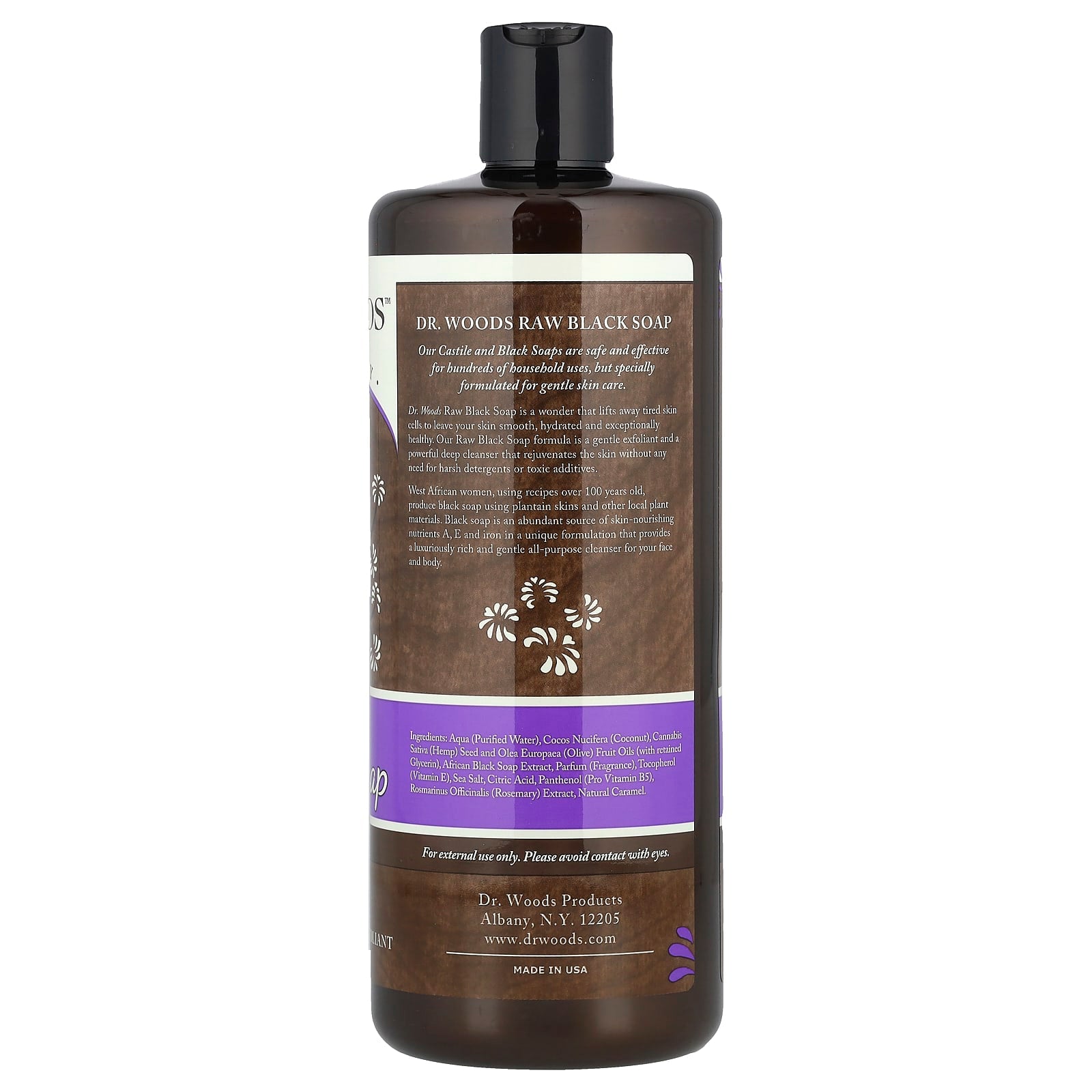 Natural Black Soap by Dr. Woods - Gentle Exfoliant & Deep Cleanser - Image 2