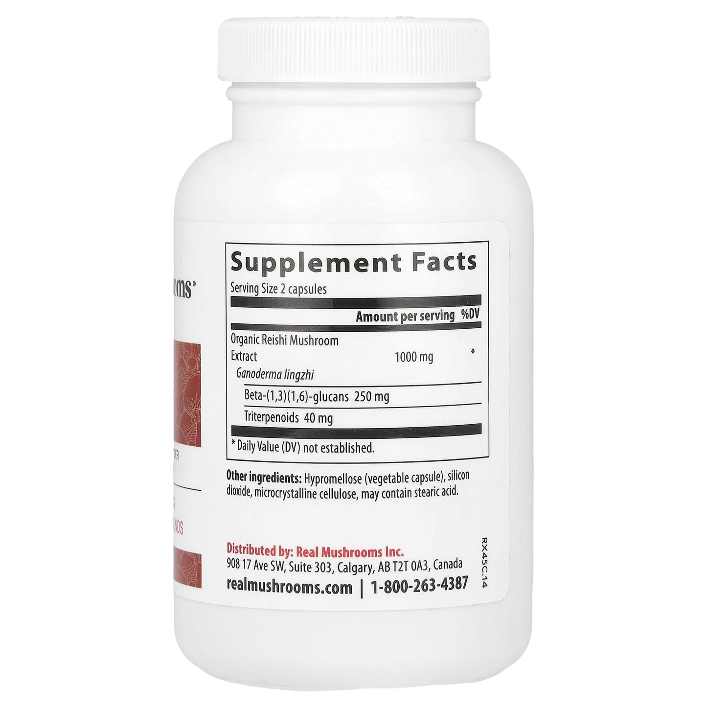 Real Mushrooms, Reishi, Mushroom Extract Powder, 90 Capsules - Image 2