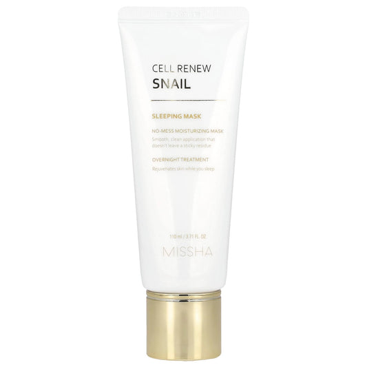 Missha, Cell Renew Snail, Sleeping Beauty Mask, 3.71 fl oz (110 ml) - Image 1