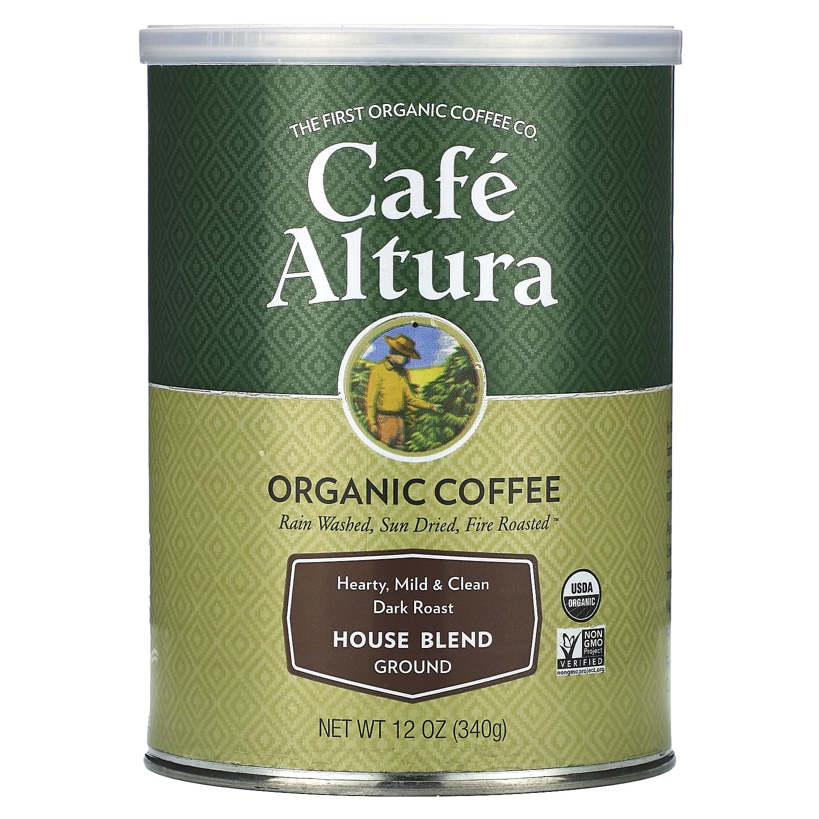 Dark Roast Organic Coffee by Cafe Altura, USDA Organic, 12 oz - Image 1
