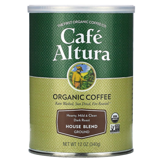 Dark Roast Organic Coffee by Cafe Altura, USDA Organic, 12 oz - Image 1