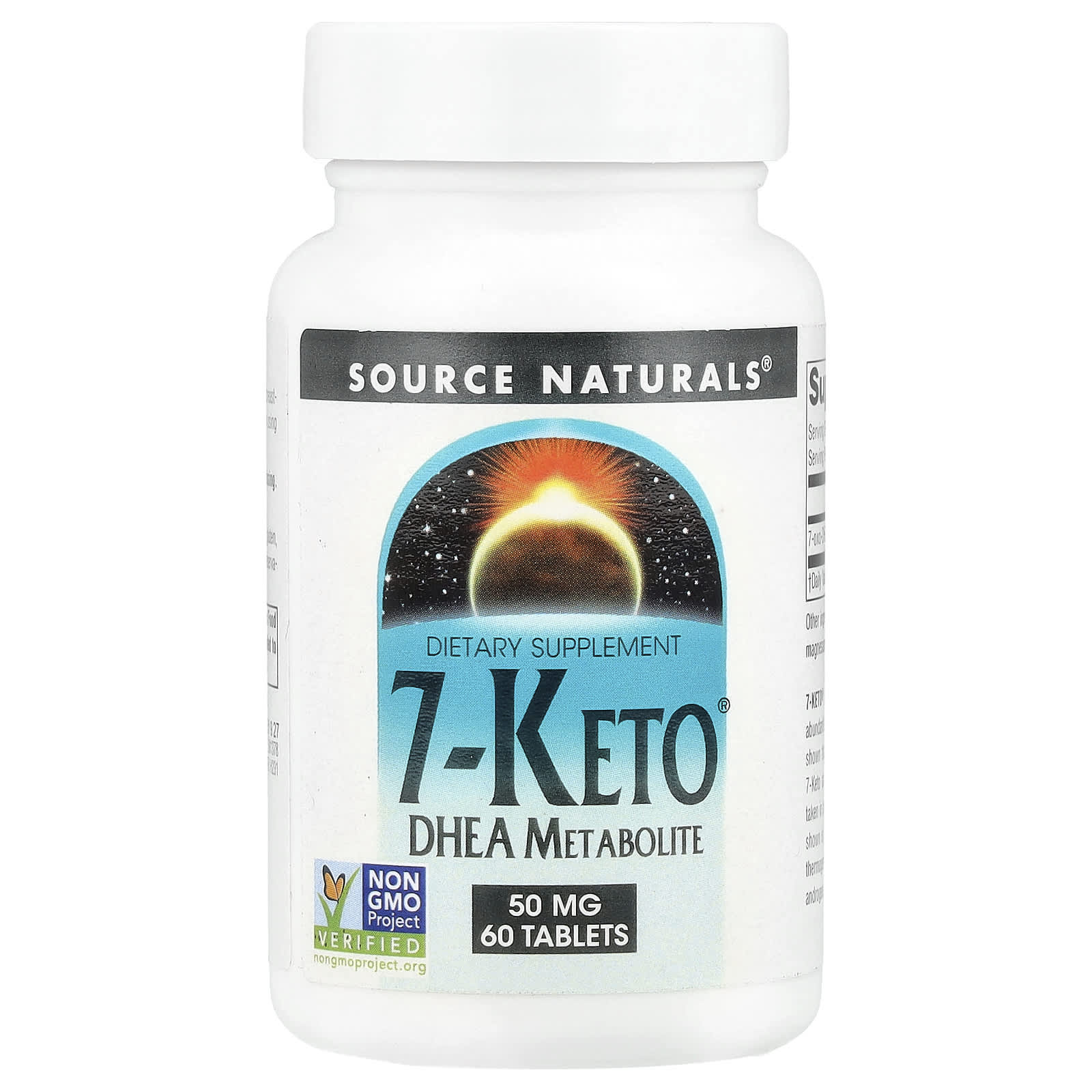 Source Naturals, 7-Keto®, DHEA Metabolite, 50 mg, 60 Tablets - Image 1