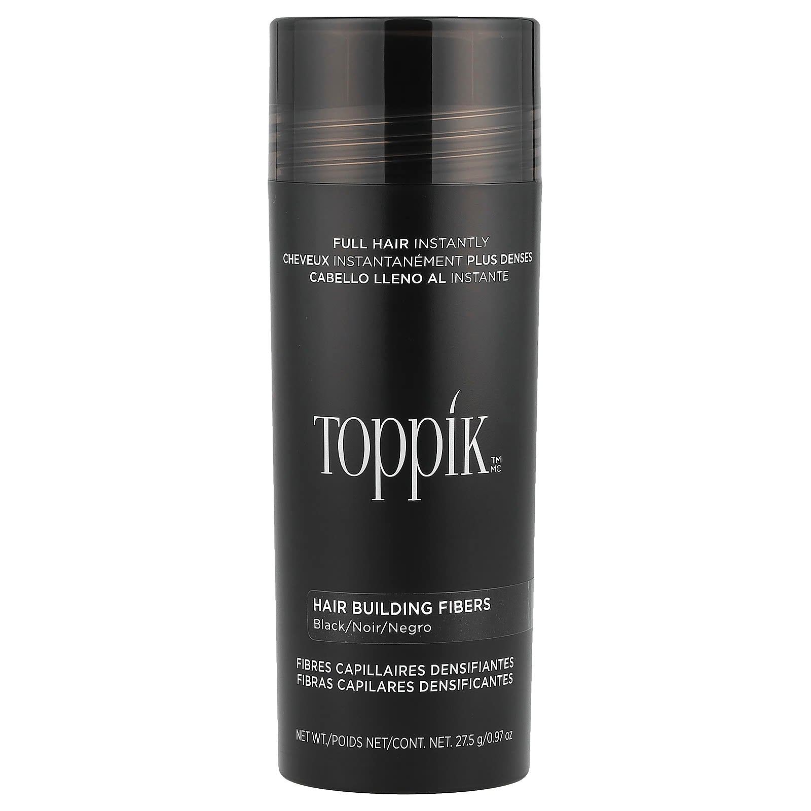 Toppik, Hair Building Fibers, Black, 0.97 oz (27.5 g) - Image 1