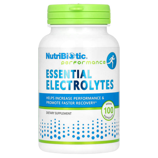 NutriBiotic, Performance, Essential Electrolytes, 100 Vegan Capsules - Image 1
