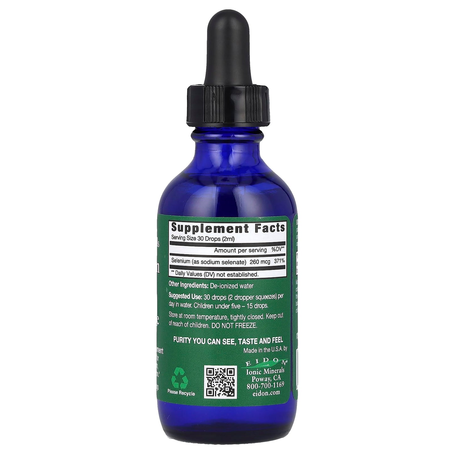 Eidon Ionic Selenium Liquid Concentrate 2oz - Immune & Thyroid Support - Image 2