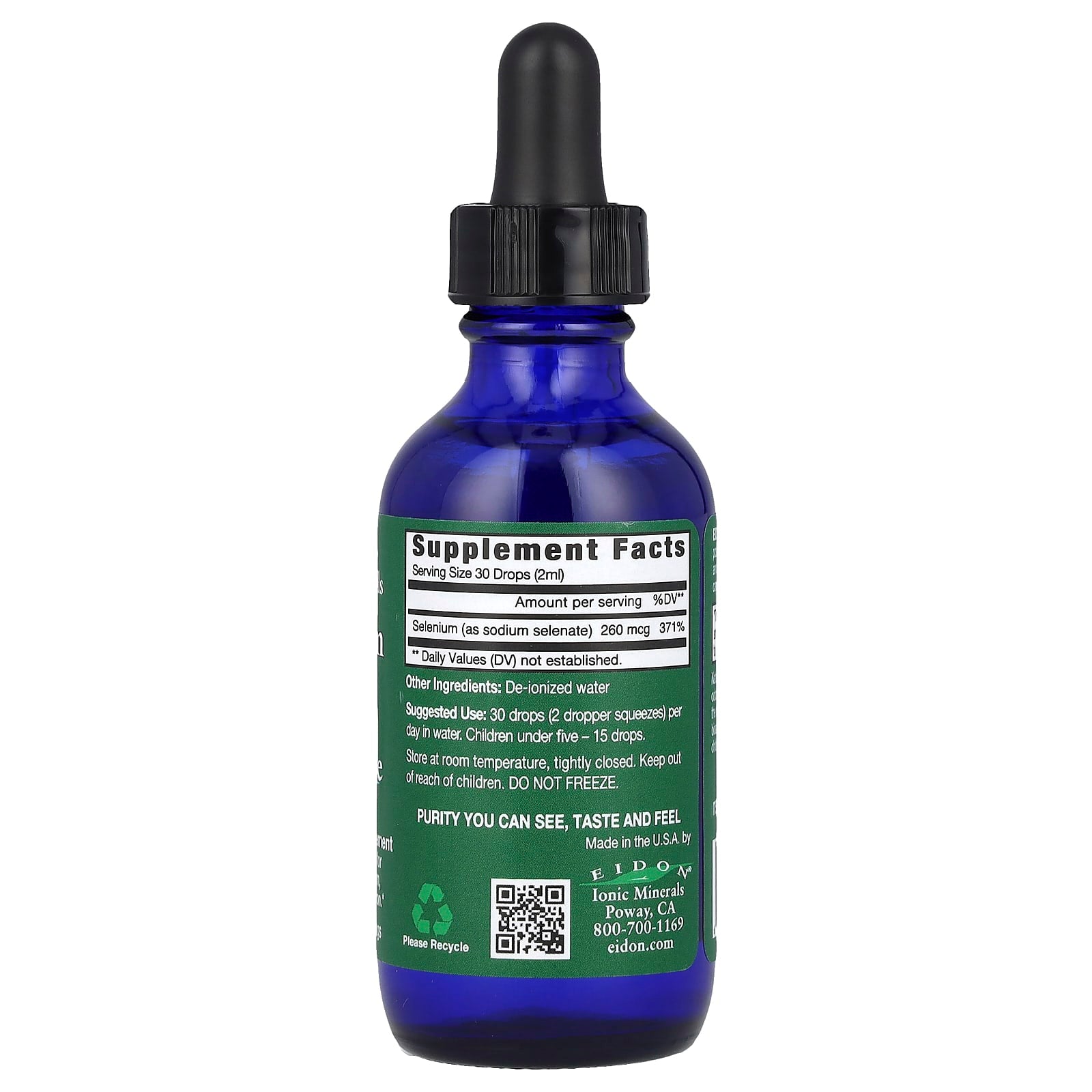 Eidon Ionic Selenium Liquid Concentrate 2oz - Immune & Thyroid Support - Image 2