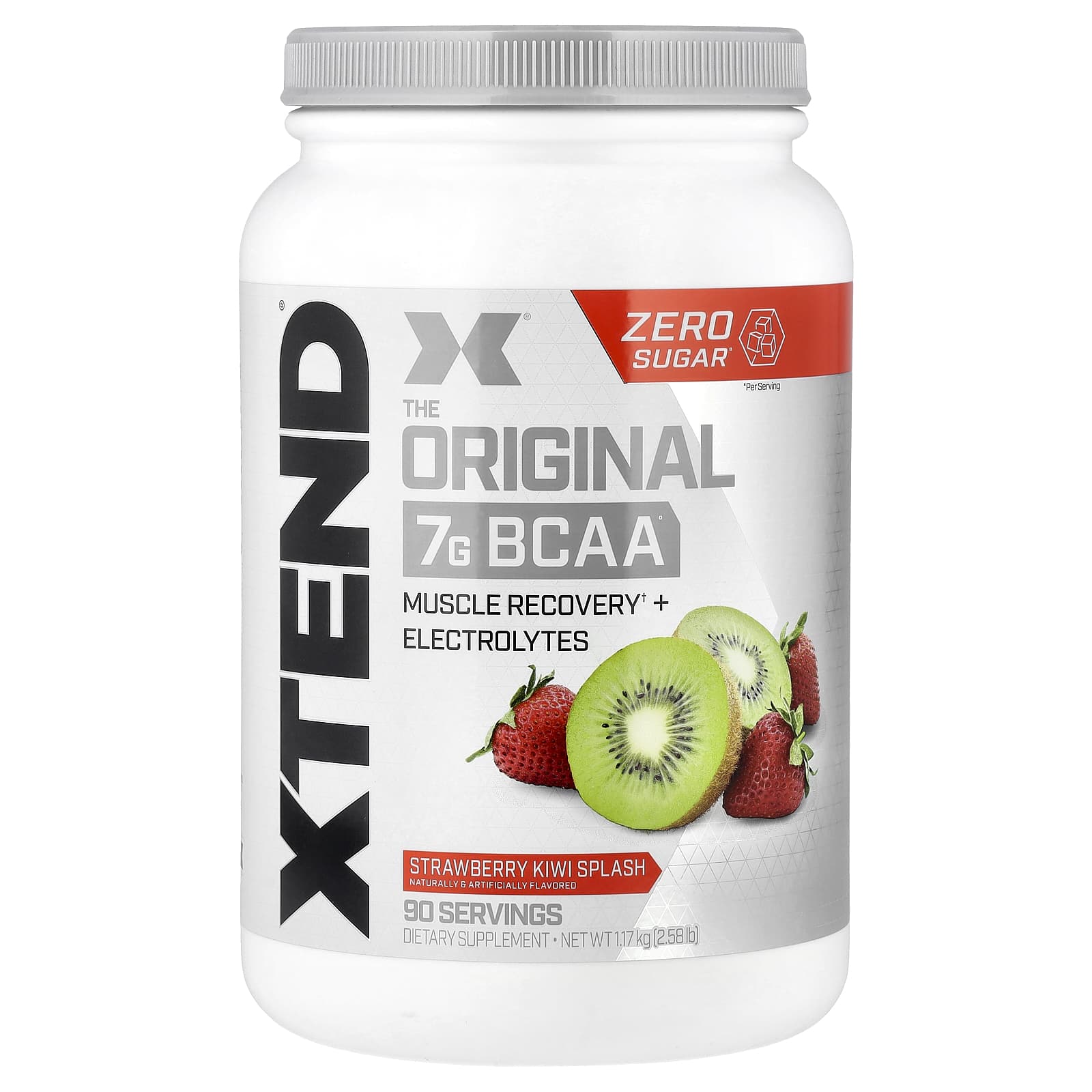 XTEND, The Original 7G BCAA, Strawberry Kiwi Splash, 2.58 lb (1.17 kg) - Image 1