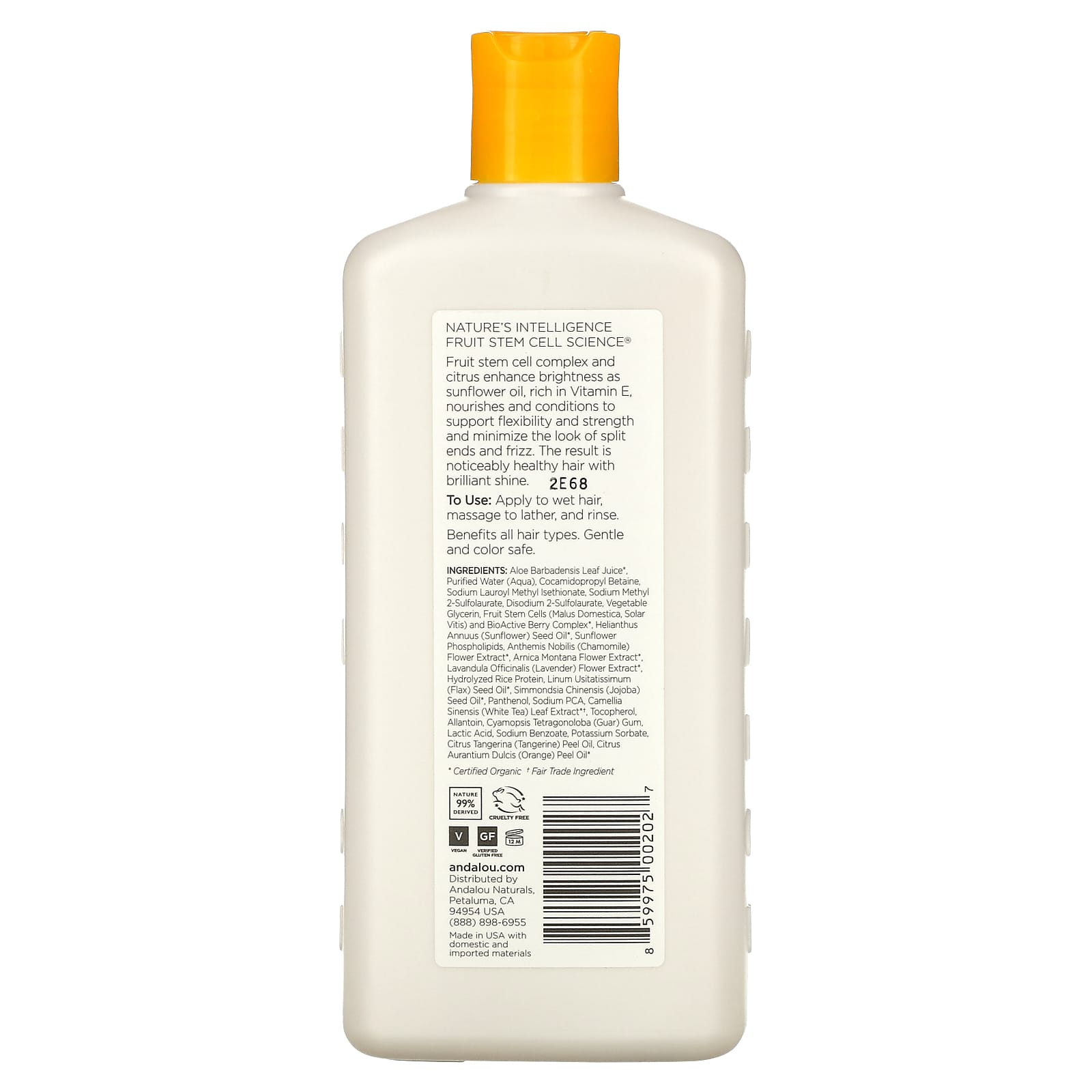 Nourish Your Locks with Andalou Naturals' Brilliant Shine Shampoo - Image 2