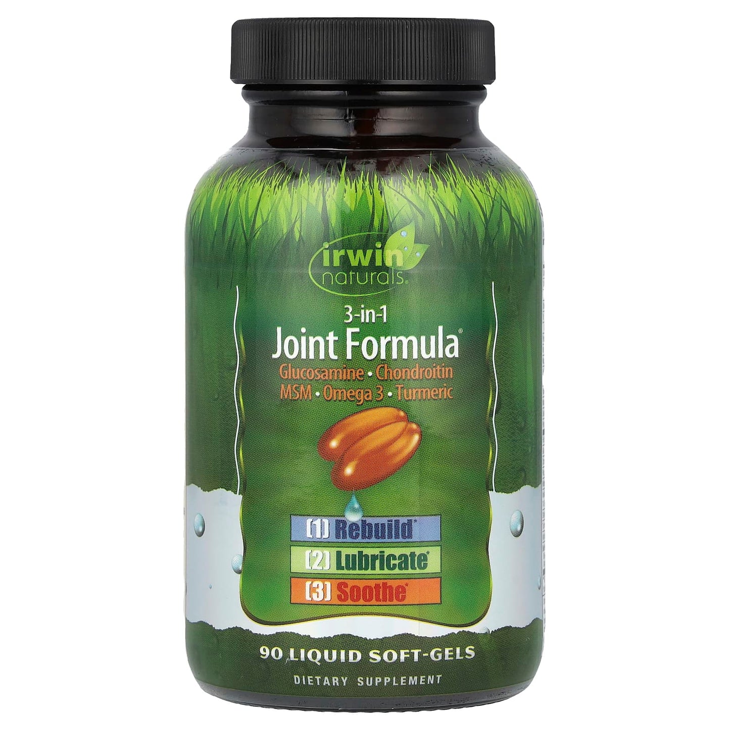 Irwin Naturals Joint Formula 90 Soft-Gels, 3-in-1 Relief - Image 1