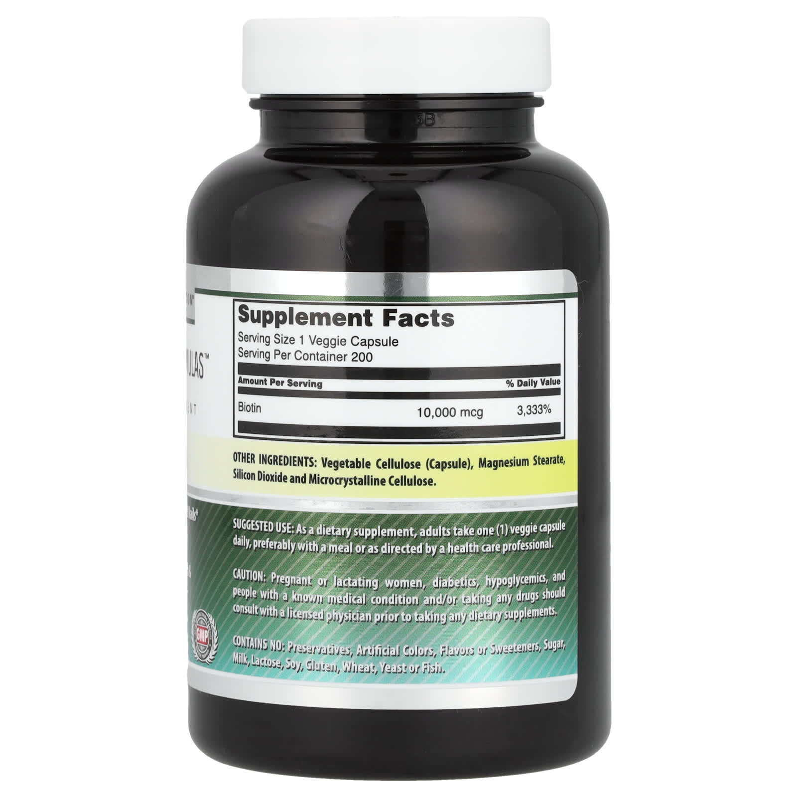 Best Biotin Supplement for Hair, Skin, and Nail Health - 200 Capsules - Image 2