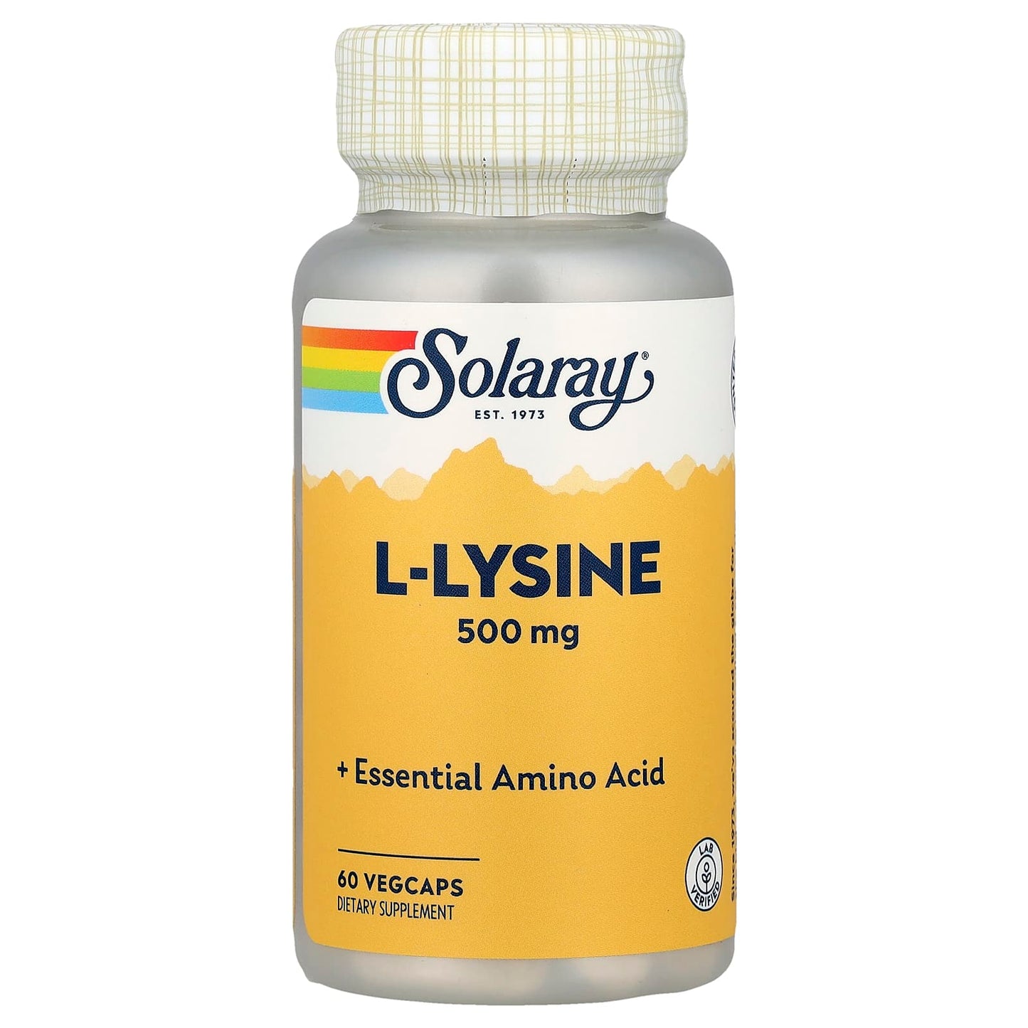 Solaray, L-Lysine, 500 mg, 60 VegCaps - Image 1