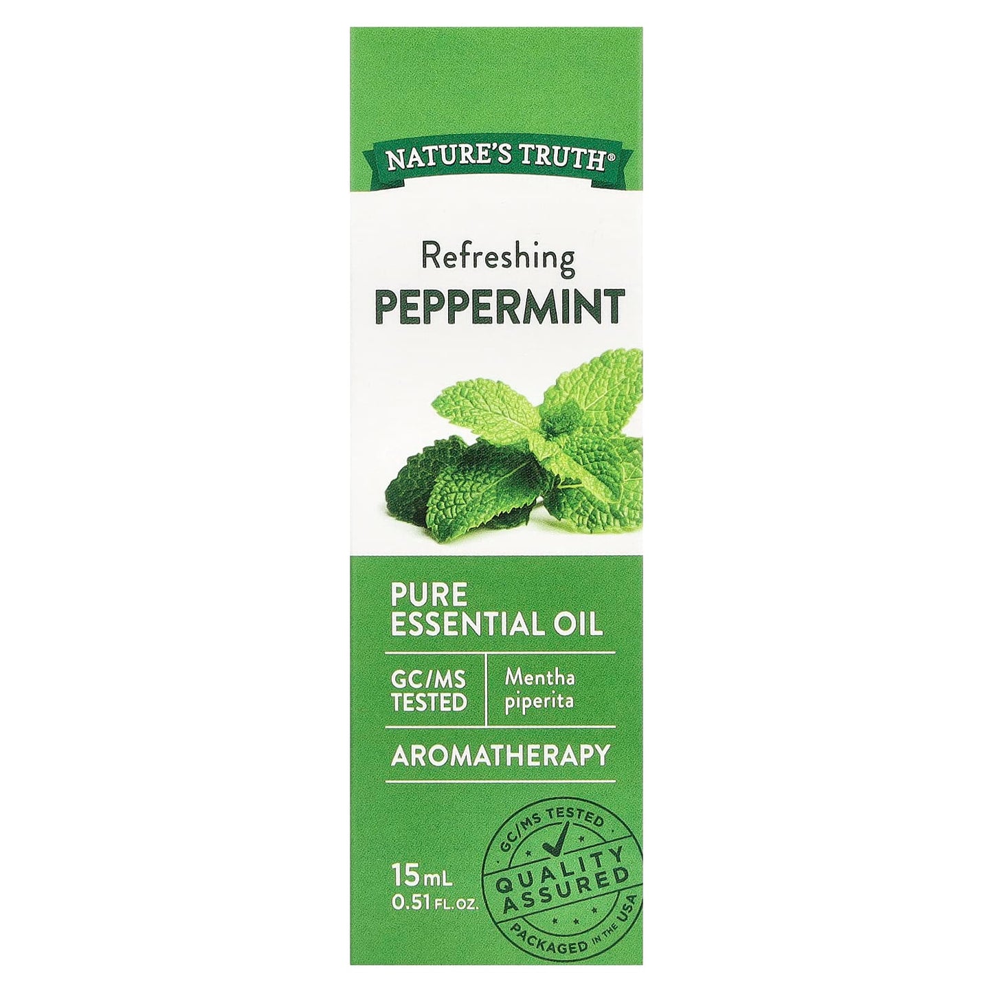 Nature's Truth, Pure Essential Oil, Refreshing Peppermint, 0.51 fl oz (15 ml) - Image 2