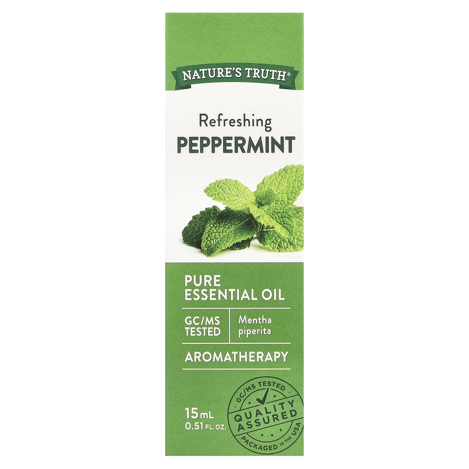 Nature's Truth, Pure Essential Oil, Refreshing Peppermint, 0.51 fl oz (15 ml) - Image 2
