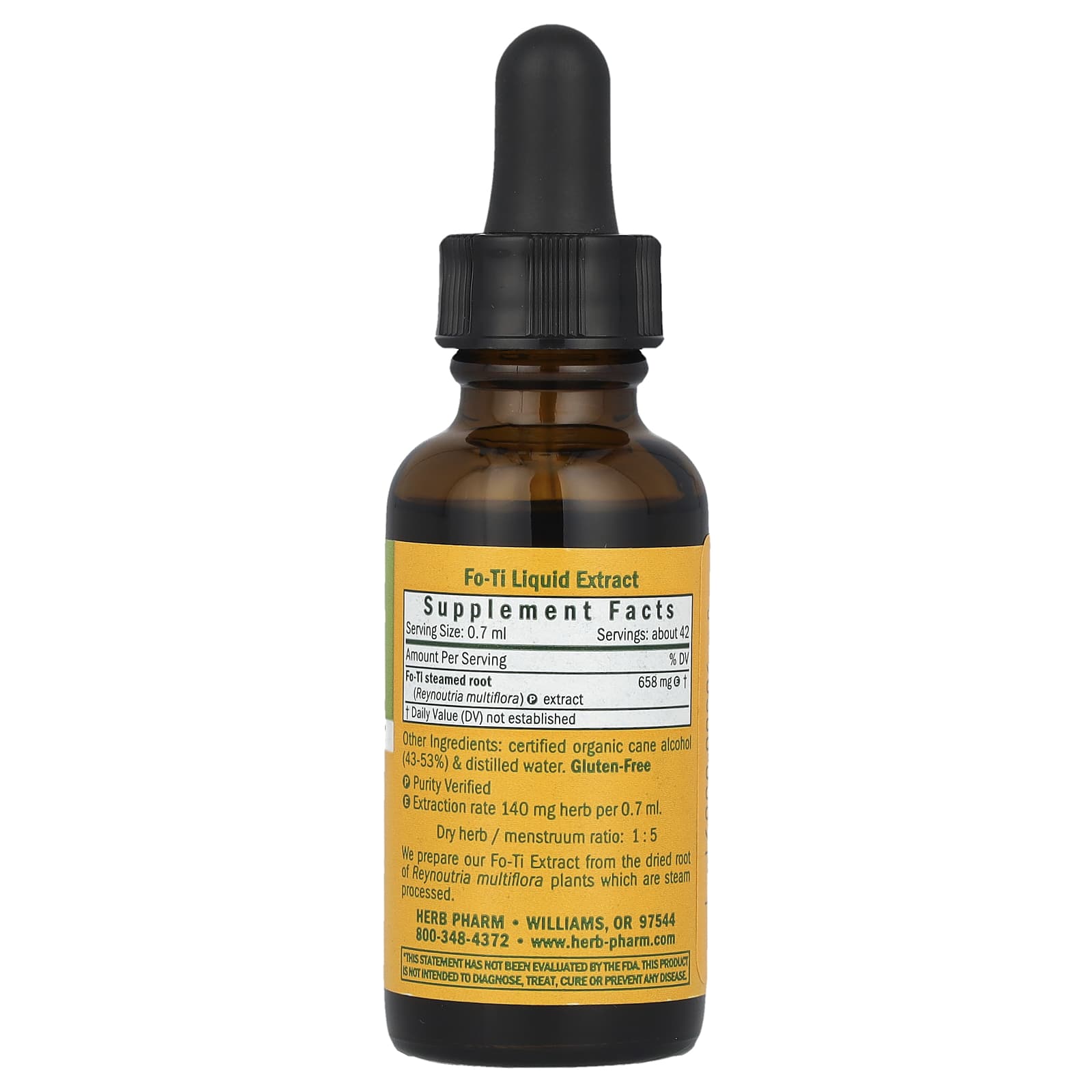 Herb Pharm Fo-Ti Supplement for System Restoration, 1 fl oz (30 ml) - Image 2