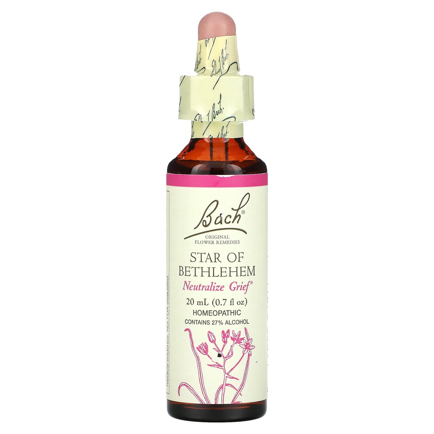 Bach Star of Bethlehem Flower Remedy for Grief Relief, 0.7 fl oz (20 ml) - Image 1