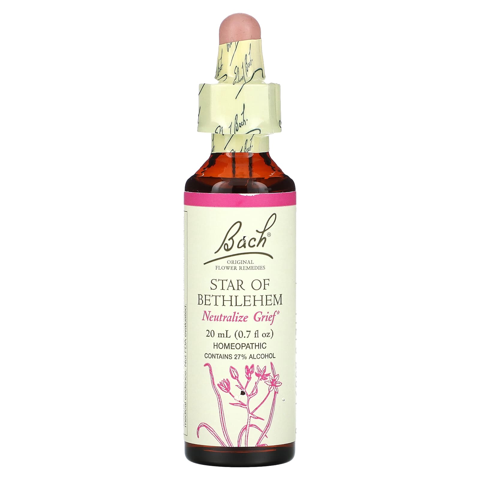 Bach Star of Bethlehem Flower Remedy for Grief Relief, 0.7 fl oz (20 ml) - Image 1