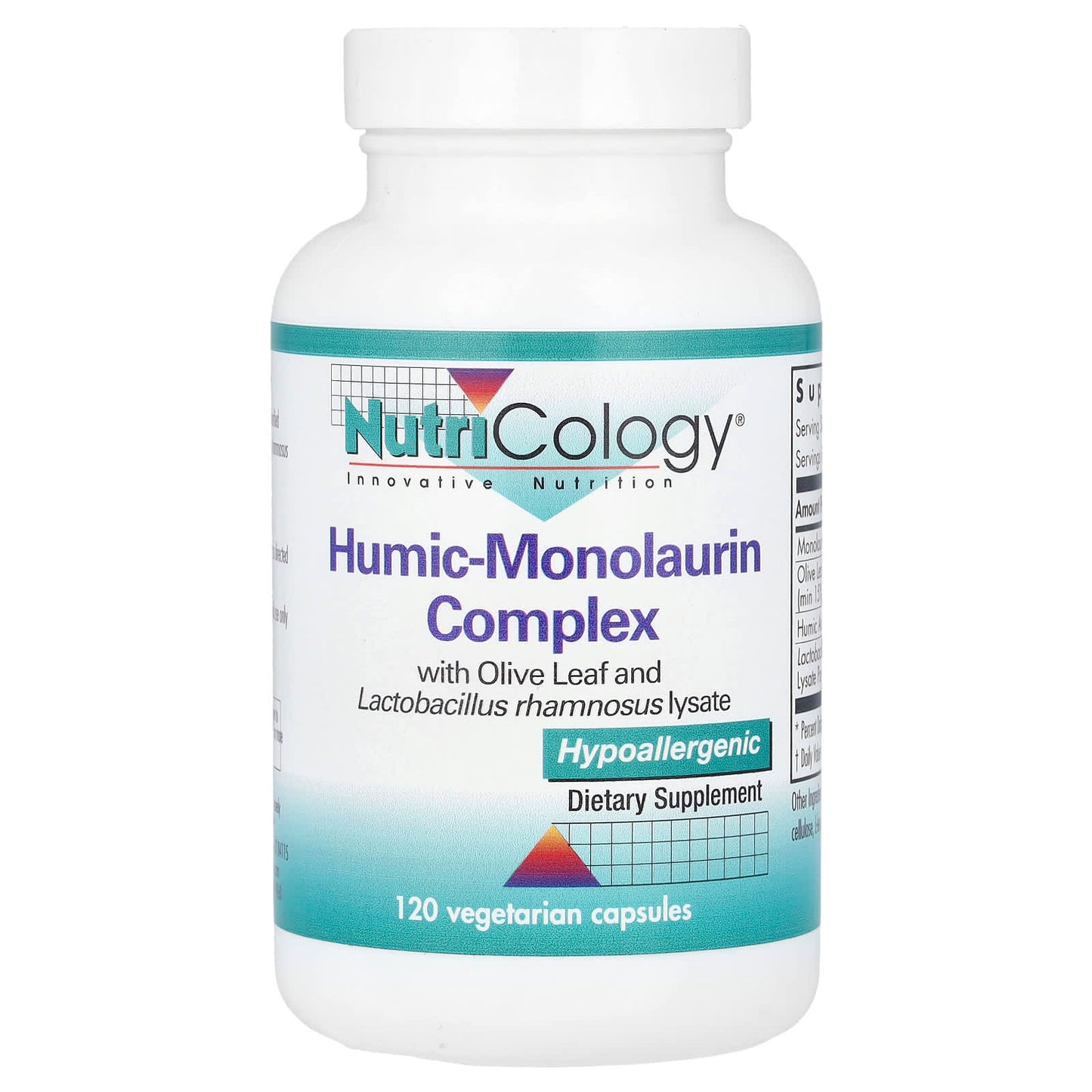 Nutricology, Humic-Monolaurin Complex, 120 Vegetarian Capsules - Image 1