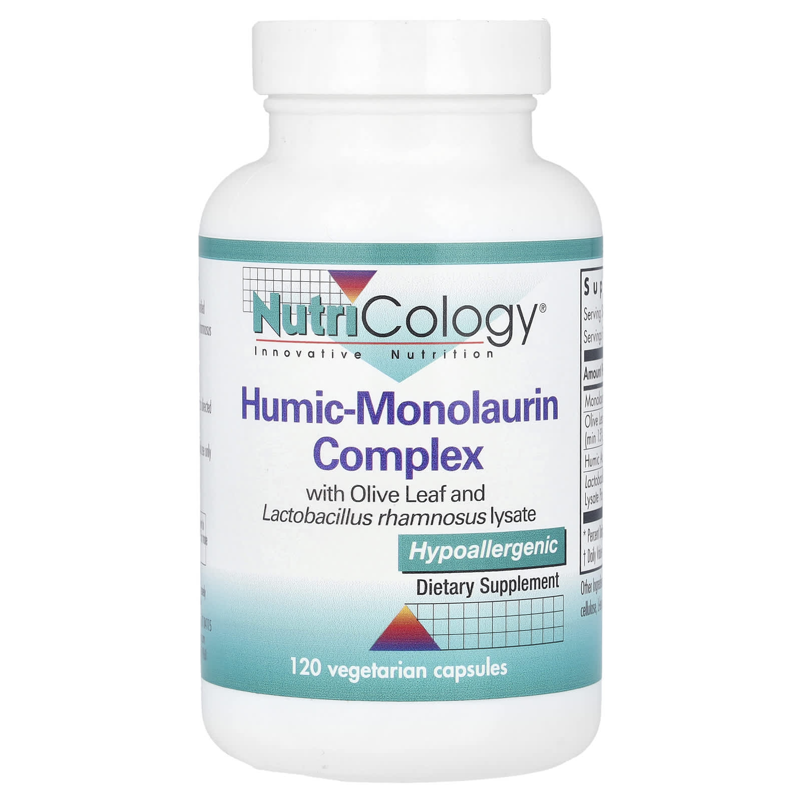 Nutricology, Humic-Monolaurin Complex, 120 Vegetarian Capsules - Image 1