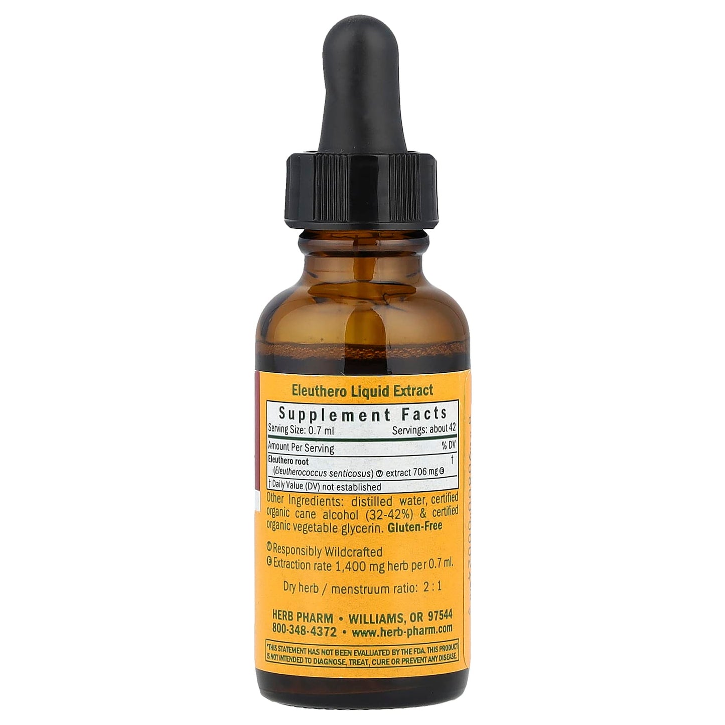 Boost Energy with Herb Pharm Eleuthero Liquid Extract (30ml) - Image 2
