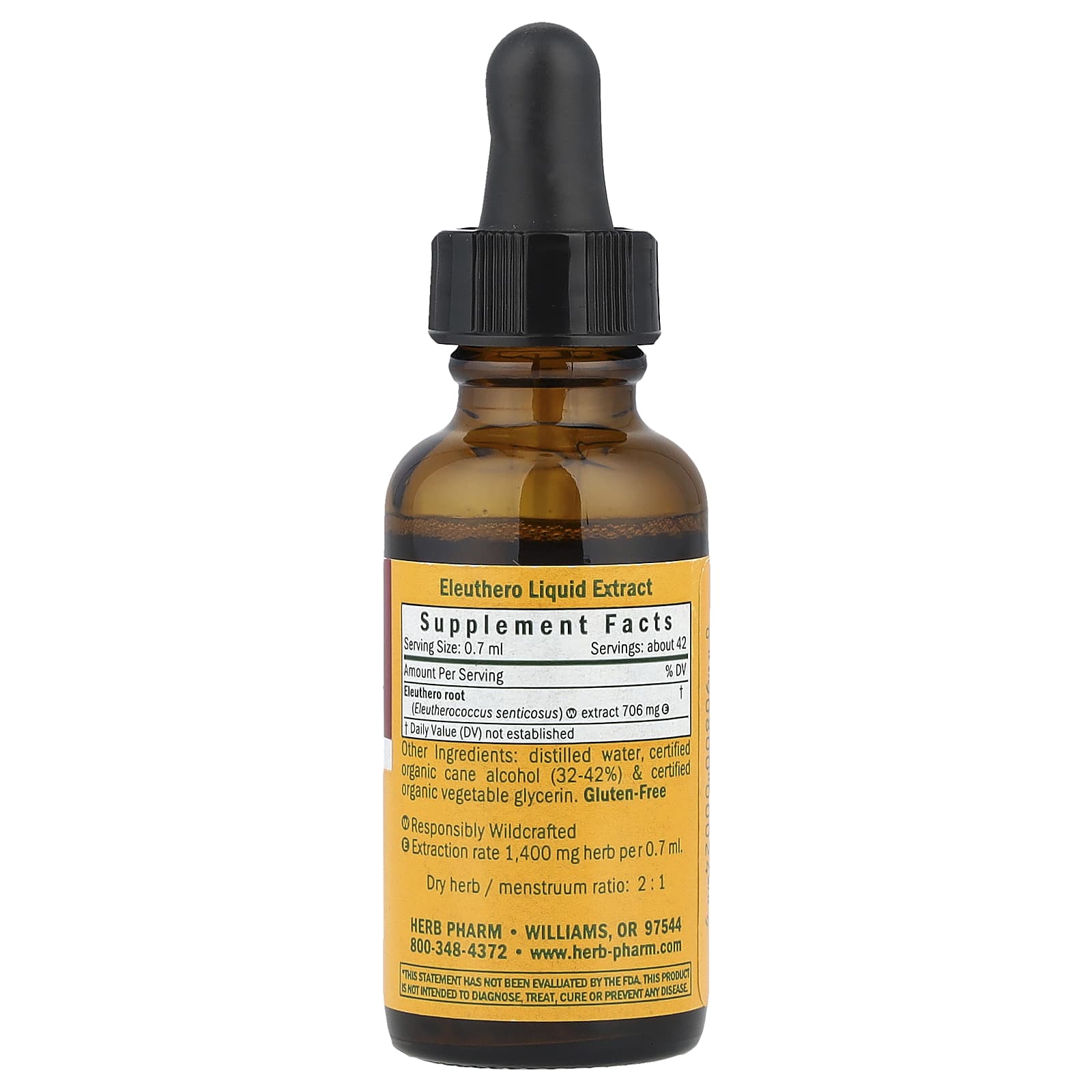 Boost Energy with Herb Pharm Eleuthero Liquid Extract (30ml) - Image 2