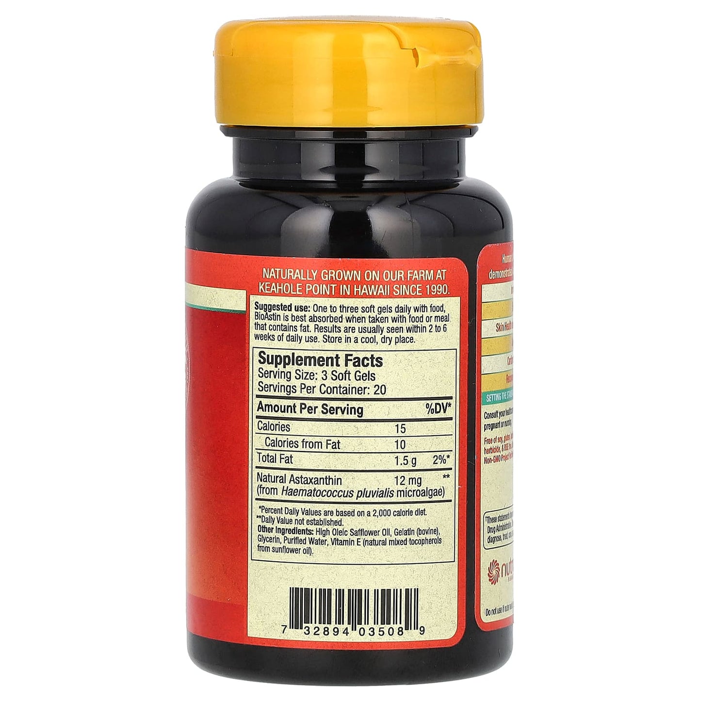 Nutrex Hawaii, BioAstin, Hawaiian Astaxanthin, 60 Soft Gels (4 mg per Soft Gel)