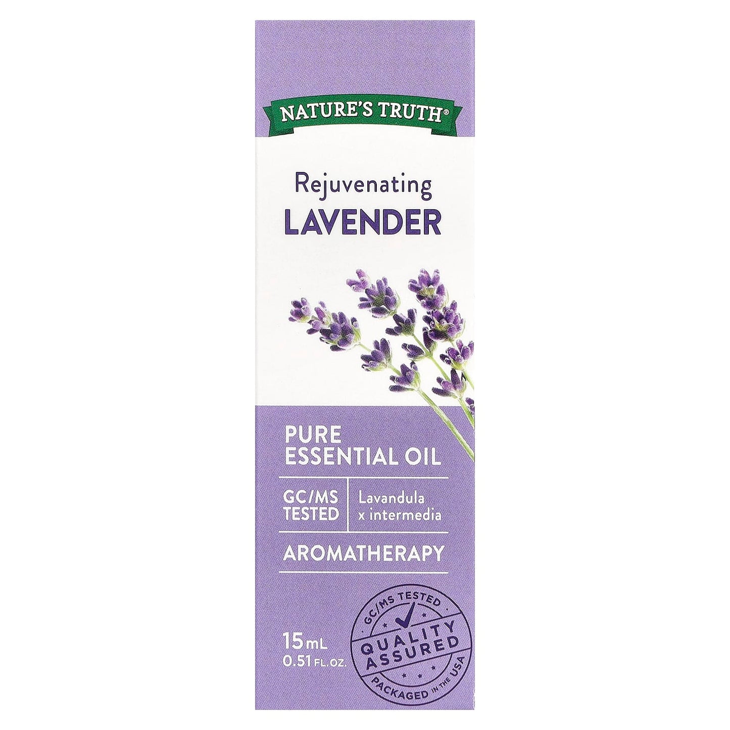 Nature's Truth, Pure Essential Oil, Rejuvenating Lavender, 0.51 fl oz (15 ml) - Image 2