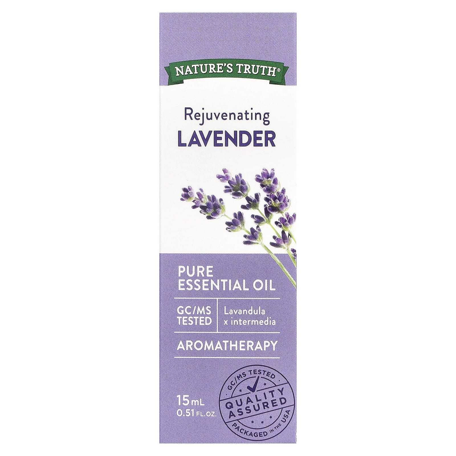 Nature's Truth, Pure Essential Oil, Rejuvenating Lavender, 0.51 fl oz (15 ml) - Image 2