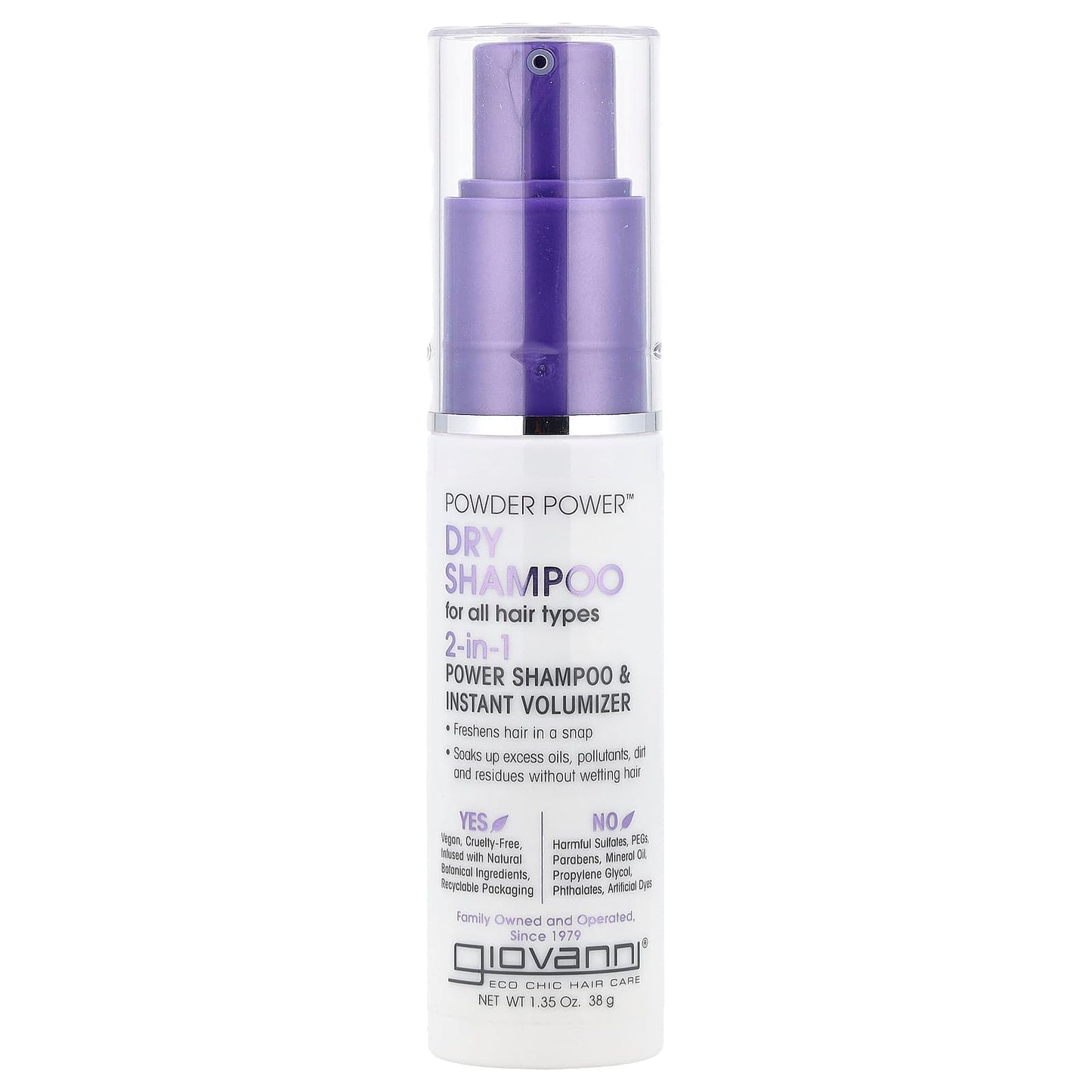 Dry Shampoo & Volumizer for All Hair Types by Giovanni - Image 1