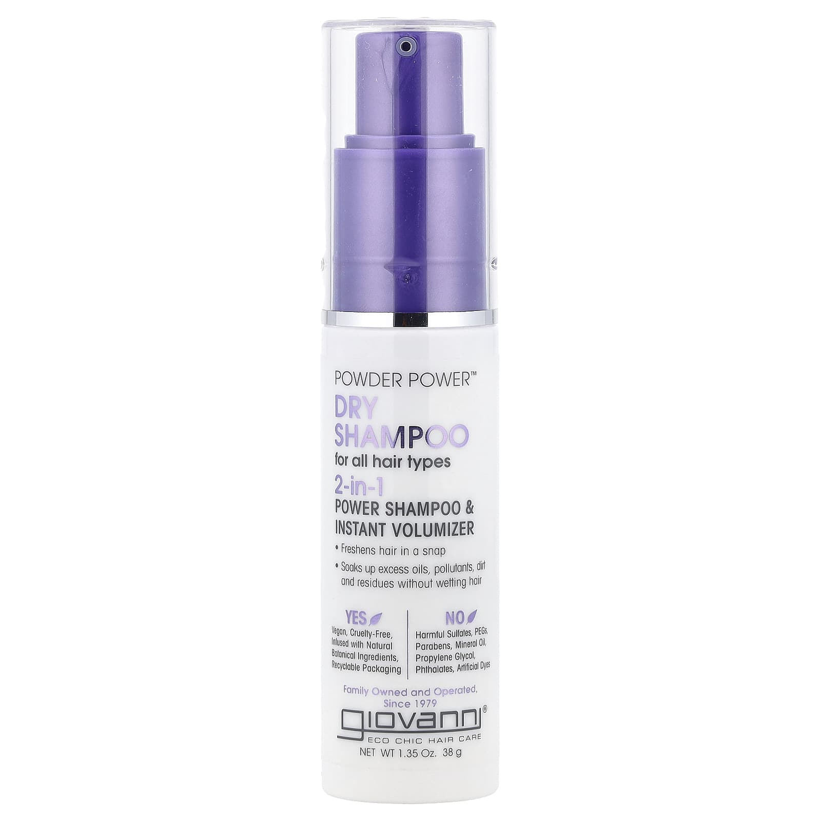 Dry Shampoo & Volumizer for All Hair Types by Giovanni - Image 1