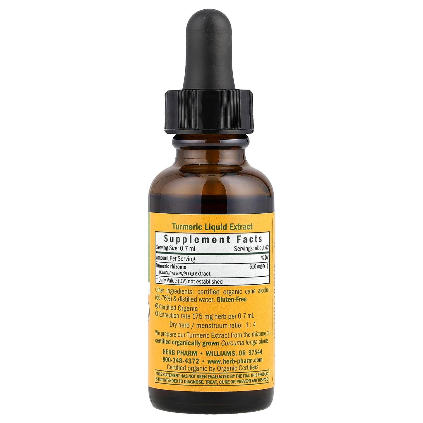 <span class='highlight'>Herb Pharm Turmeric Liquid Extract</span> - USDA Organic & Gluten Free - Image 2