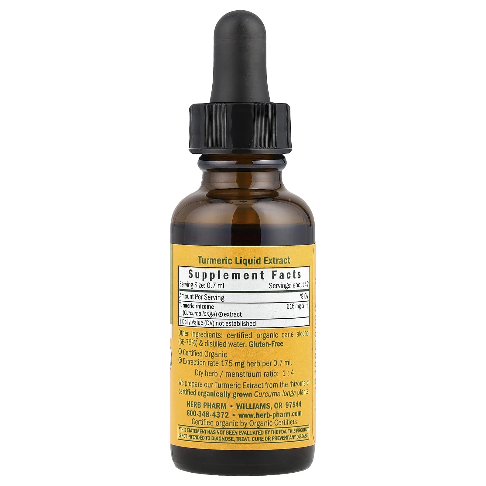 <span class='highlight'>Herb Pharm Turmeric Liquid Extract</span> - USDA Organic & Gluten Free - Image 2