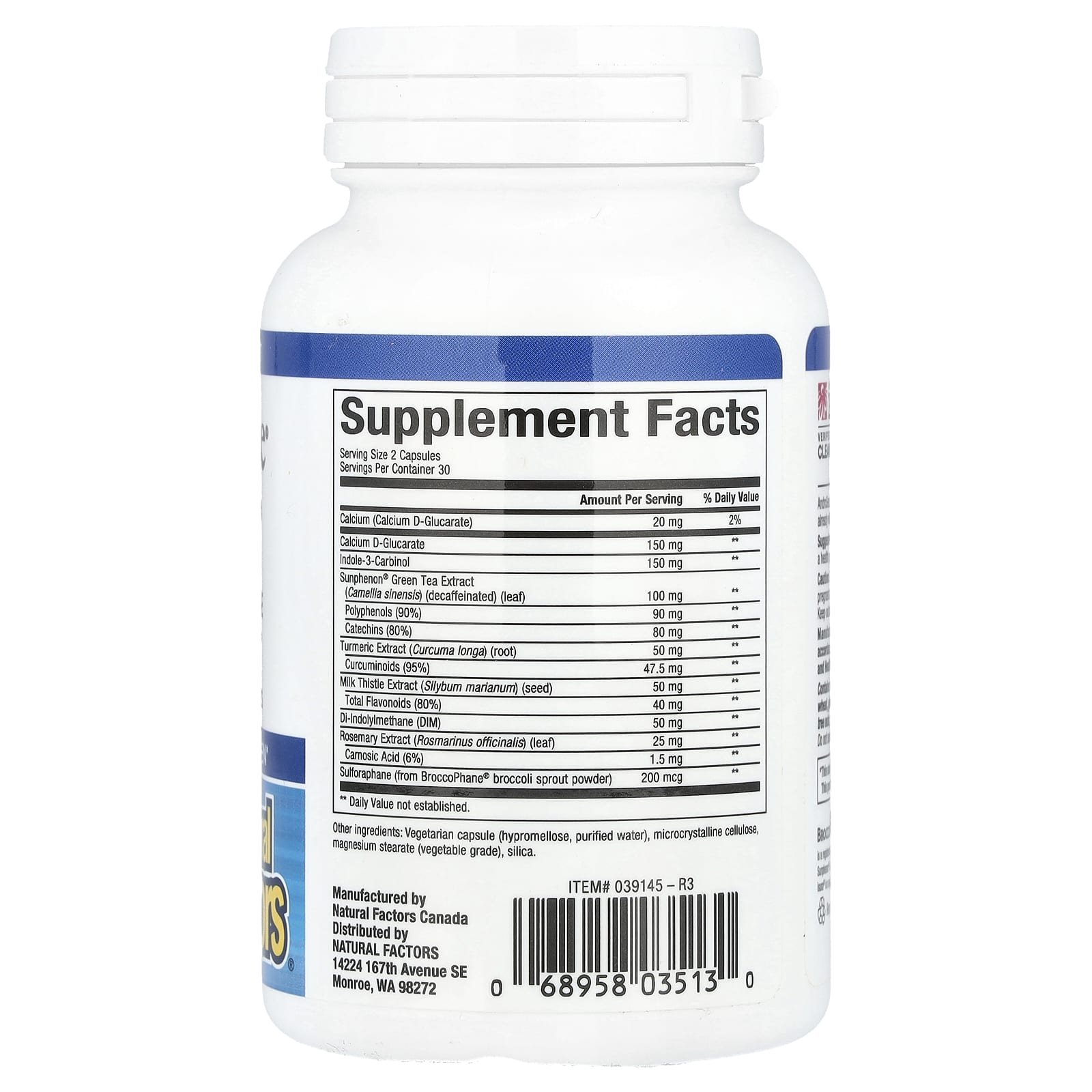Natural Factors, AndroSense® T-Correct, 60 Vegetarian Capsules - Image 2