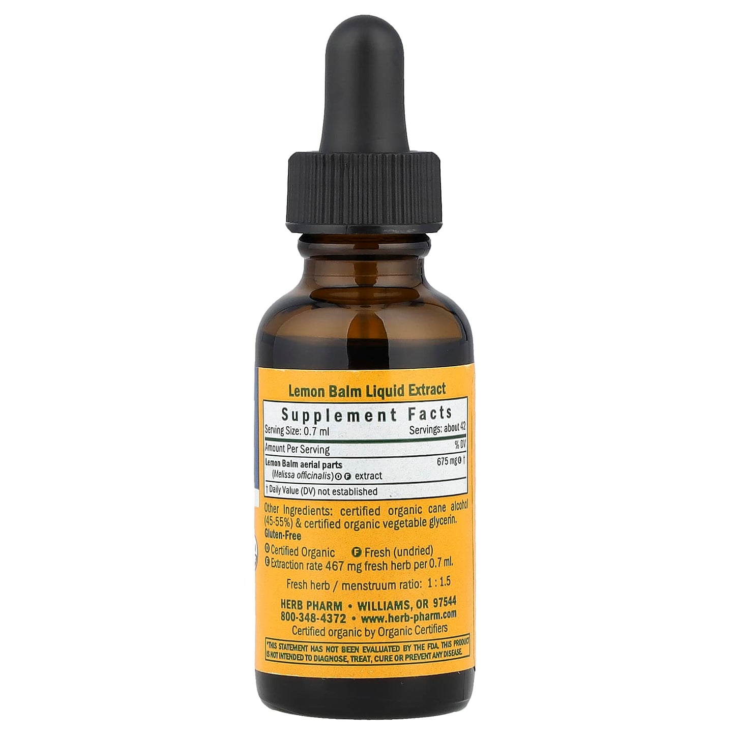 Herb Pharm Lemon Balm Liquid Extract for Nervous System Calming - Image 2