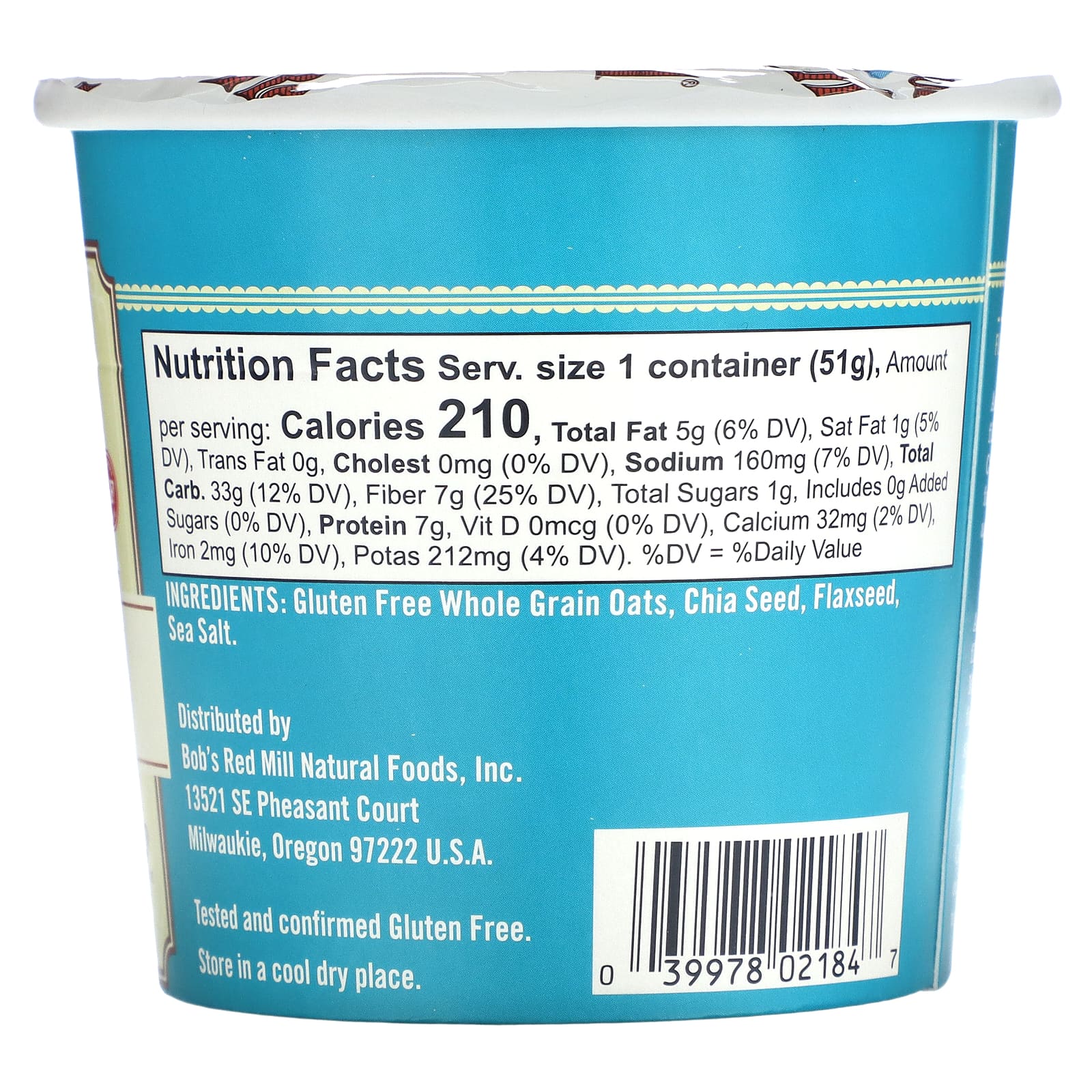 Bob's Red Mill Classic Gluten-Free Oatmeal Cups - On-the-Go Whole Grain Cereal - Image 2