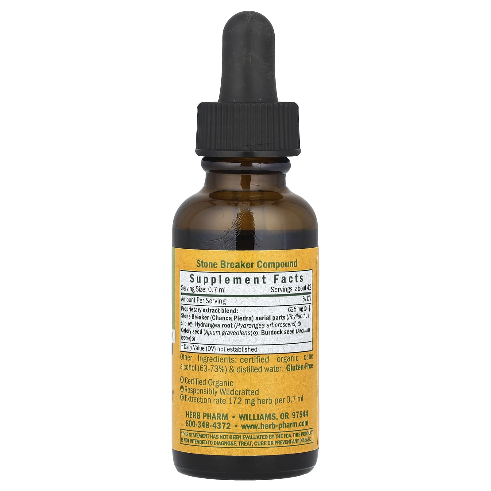 Herb Pharm Stone Breaker 1 fl oz (30 ml) Urinary Support Supplement - Image 2