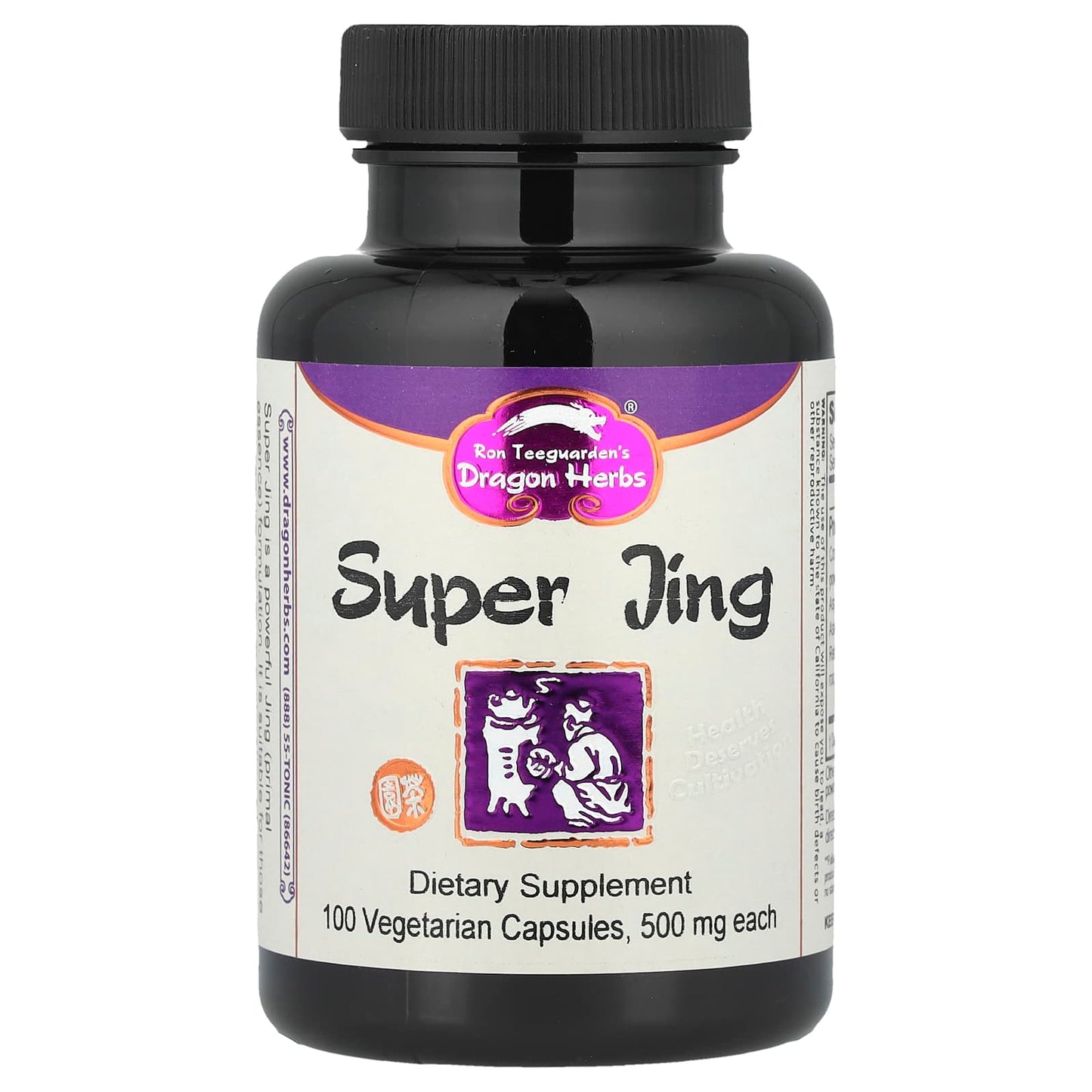 Revitalize Your Primal Essence with Dragon Herbs Super Jing - 100 Veg Capsules - Image 1