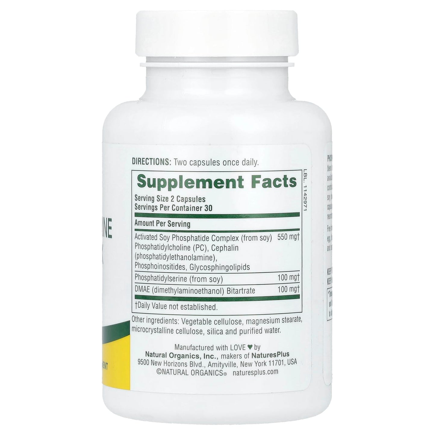 NaturesPlus, Phosphatidylserine DMAE Complex, 60 Capsules - Image 2