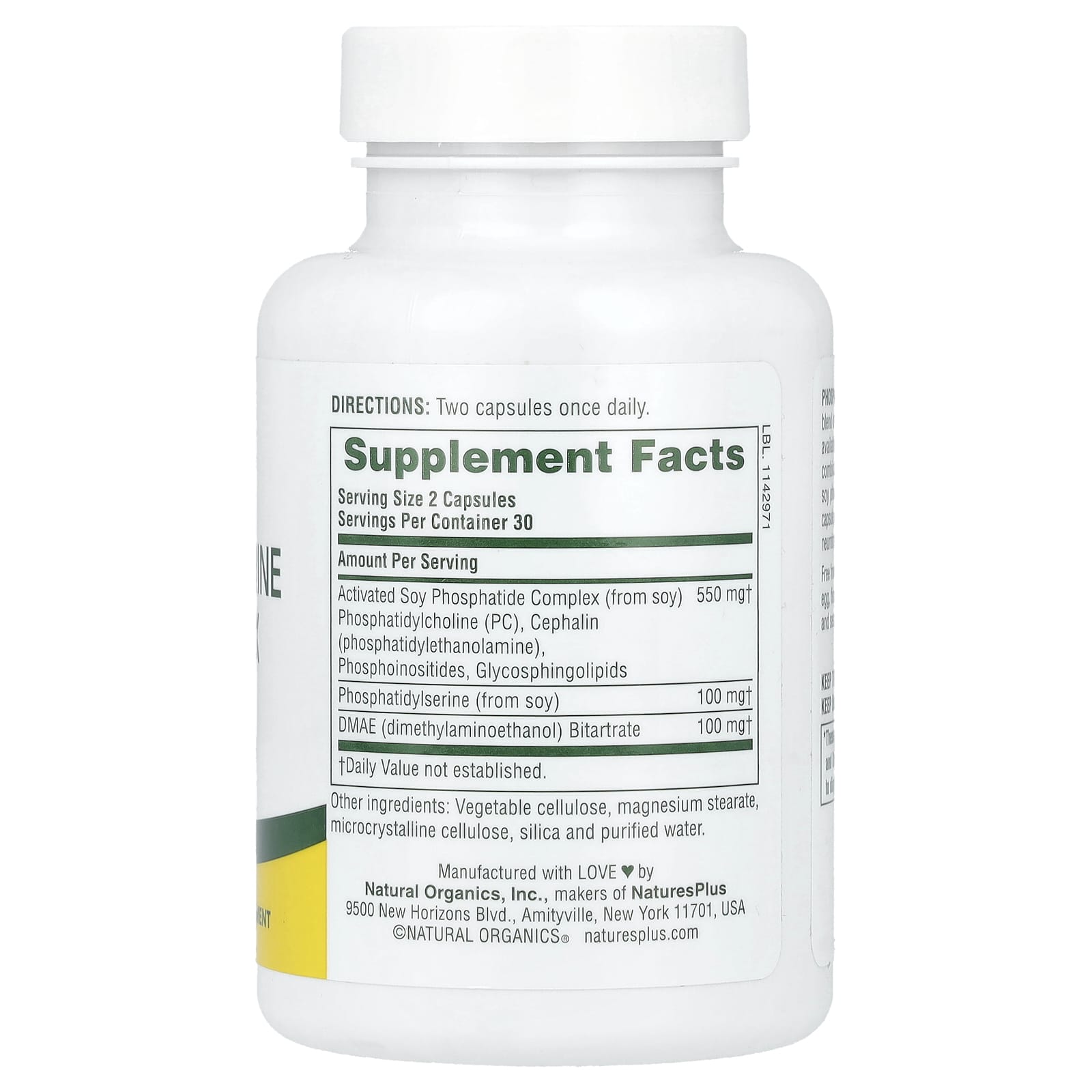 NaturesPlus, Phosphatidylserine DMAE Complex, 60 Capsules - Image 2