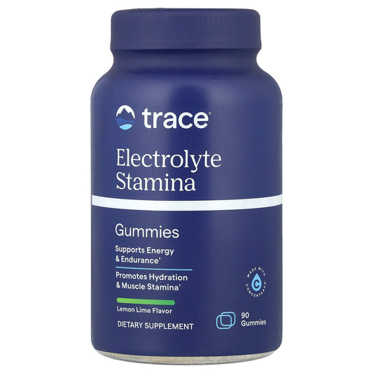 Trace, Electrolyte Stamina Gummies, Lemon Lime, 90 Gummies - Image 1